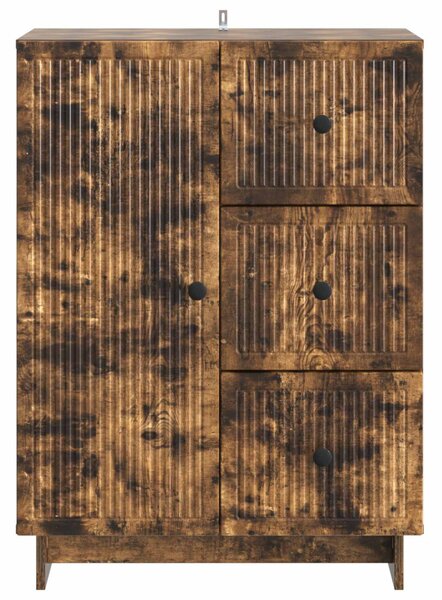 Széf fiókkal Füstös Tölgy 66 x 34,5 x 90 cm Szerelt Fa
