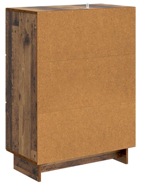 Széf fiókkal Antik Fa 66 x 34,5 x 90 cm Szerelt Fa