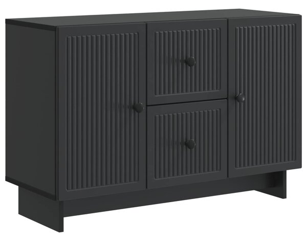 Széf fiókkal Fekete 89 x 34,5 x 60 cm Szerelt Fa
