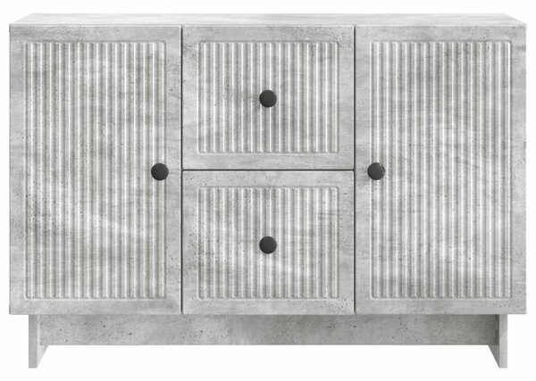 Széf fiókkal Betonszürke 89 x 34,5 x 60 cm Szerelt Fa