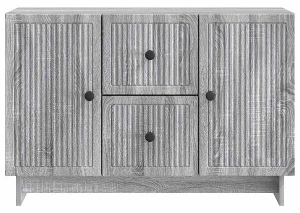 Széf fiókkal Szürke Sonoma 89 x 34,5 x 60 cm Szerelt Fa
