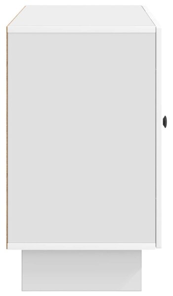 Széf fiókkal Magasfényű Fehér 89 x 34,5 x 60 cm Szerelt Fa