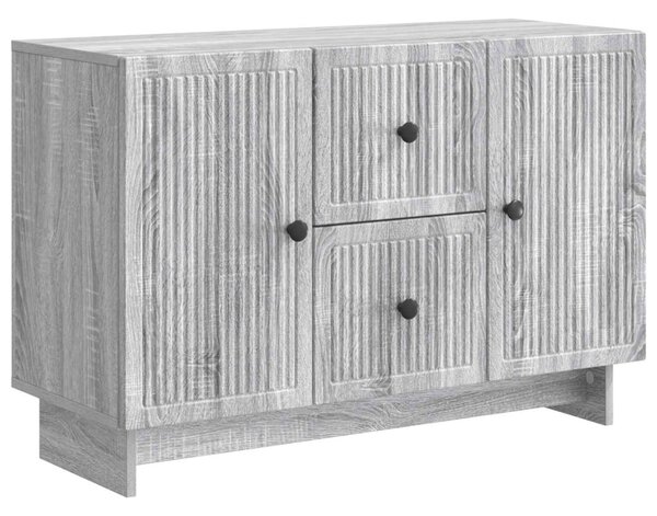 Széf fiókkal Szürke Sonoma 89 x 34,5 x 60 cm Szerelt Fa