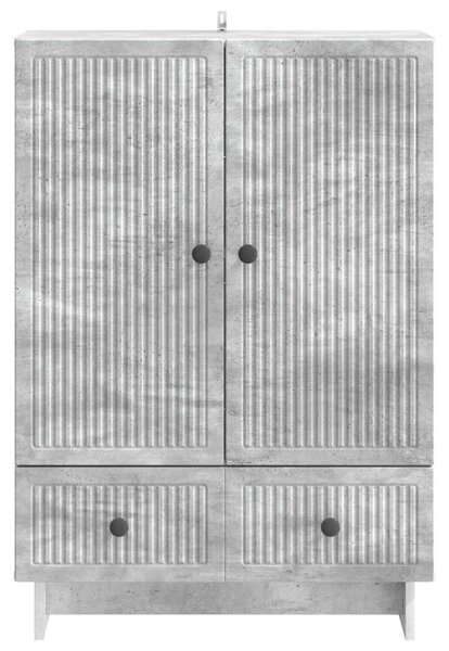 Széf Beton Szürke 66 x 34,5 x 95 cm Mérnöki fa