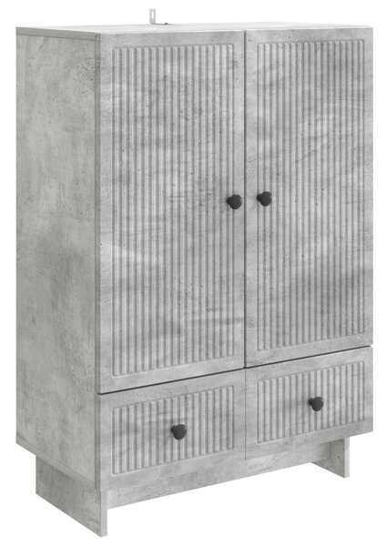 Széf Beton Szürke 66 x 34,5 x 95 cm Mérnöki fa