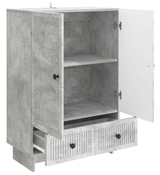 Széf Beton Szürke 66 x 34,5 x 95 cm Mérnöki fa