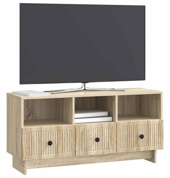 TV szekrény fiókkal Sonoma Tölgy 102 x 34,5 x 50 cm Szerelt Fa