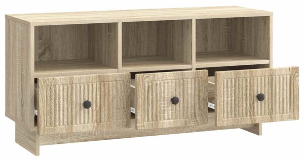 TV szekrény fiókkal Sonoma Tölgy 102 x 34,5 x 50 cm Szerelt Fa