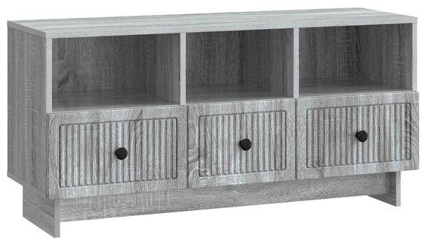 TV szekrény fiókkal Szürke Sonoma 102 x 34,5 x 50 cm Szerelt Fa