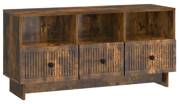 TV szekrény fiókkal Füstös Tölgy 102 x 34,5 x 50 cm Szerelt Fa