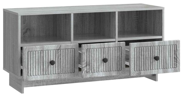 TV szekrény fiókkal Szürke Sonoma 102 x 34,5 x 50 cm Szerelt Fa