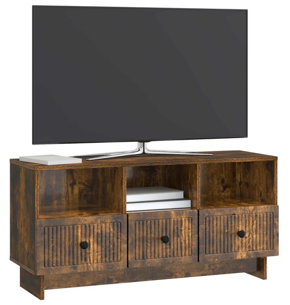 TV szekrény fiókkal Füstös Tölgy 102 x 34,5 x 50 cm Szerelt Fa