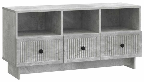 TV szekrény fiókkal Betonszürke 102 x 34,5 x 50 cm Szerelt Fa