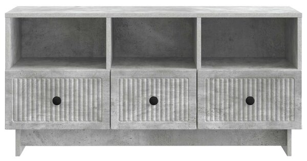TV szekrény fiókkal Betonszürke 102 x 34,5 x 50 cm Szerelt Fa
