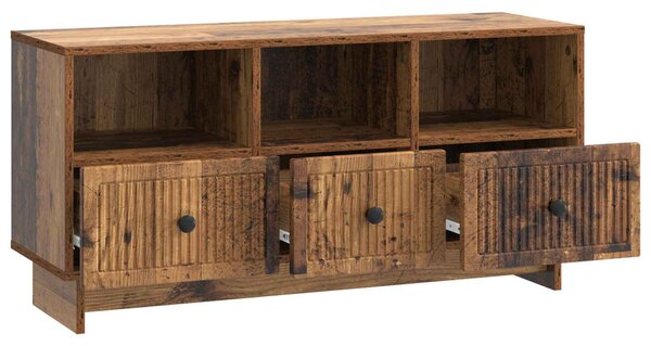 TV szekrény fiókkal Antik Fa 102 x 34,5 x 50 cm Szerelt Fa