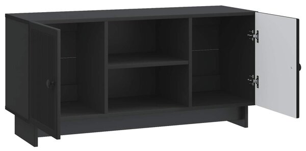 TV szekrény Fekete 102 x 34,5 x 50 cm Faanyag