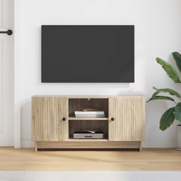 TV szekrény 102 x 34,5 x 50 cm Sonoma Tölgy Szerelt Fa