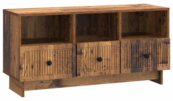 TV szekrény fiókkal Antik Fa 102 x 34,5 x 50 cm Szerelt Fa