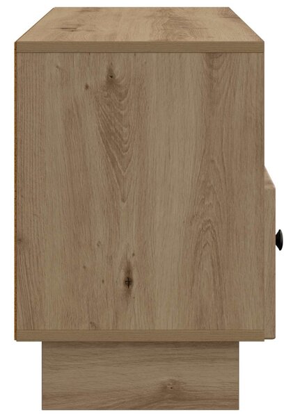 TV szekrény 102 x 34,5 x 50 cm Kézműves Tölgy Szerelt Fa