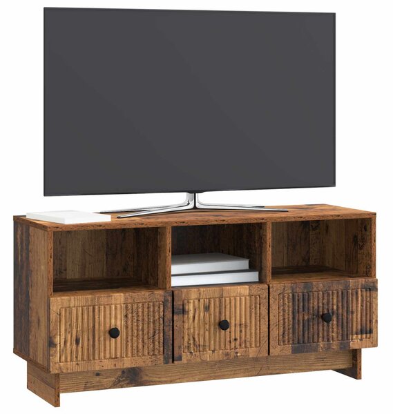 TV szekrény fiókkal Antik Fa 102 x 34,5 x 50 cm Szerelt Fa