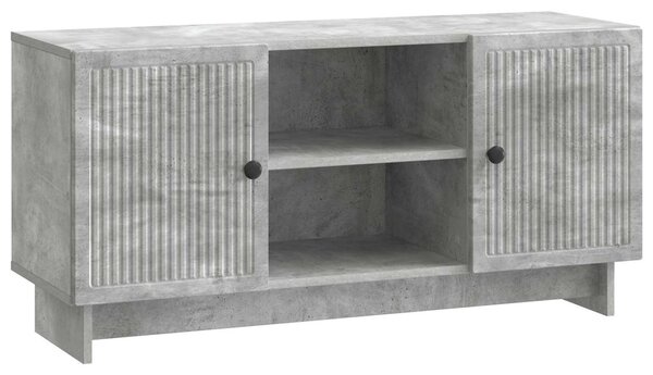TV szekrény 102 x 34,5 x 50 cm Betonszürke Szerelt Fa