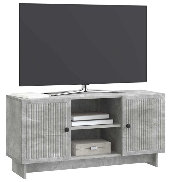 TV szekrény 102 x 34,5 x 50 cm Betonszürke Szerelt Fa