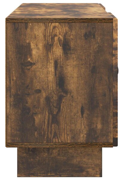TV szekrény 102 x 34,5 x 50 cm Füstös Tölgy Szerelt Fa
