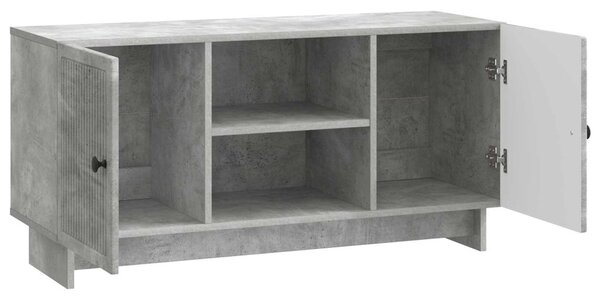 TV szekrény 102 x 34,5 x 50 cm Betonszürke Szerelt Fa