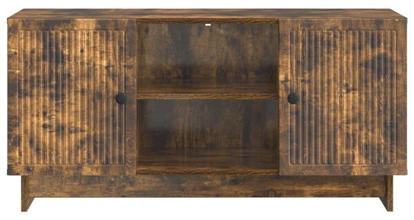 TV szekrény 102 x 34,5 x 50 cm Füstös Tölgy Szerelt Fa