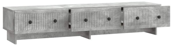 TV szekrény fiókkal Betonszürke 147 x 34,5 x 30 cm Szerelt Fa