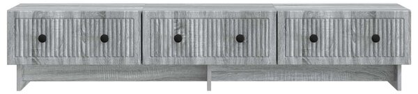 TV szekrény fiókkal Szürke Sonoma 147 x 34,5 x 30 cm Szerelt Fa