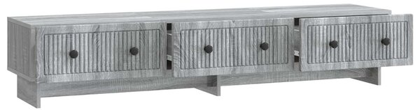 TV szekrény fiókkal Szürke Sonoma 147 x 34,5 x 30 cm Szerelt Fa