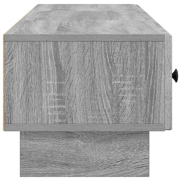 TV szekrény fiókkal Szürke Sonoma 147 x 34,5 x 30 cm Szerelt Fa