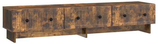 TV szekrény 147 x 34,5 x 30 cm Füstös Tölgy Szerelt Fa