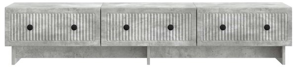 TV szekrény fiókkal Betonszürke 147 x 34,5 x 30 cm Szerelt Fa