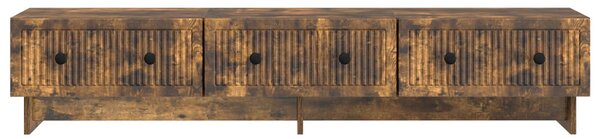 TV szekrény 147 x 34,5 x 30 cm Füstös Tölgy Szerelt Fa