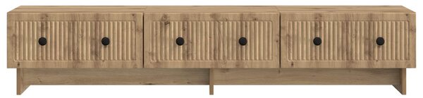 TV szekrény 147 x 34,5 x 30 cm Kézműves Tölgy Szerelt Fa