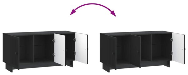 TV szekrény Fekete 99 x 34,5 x 50 cm Szerelt Fa
