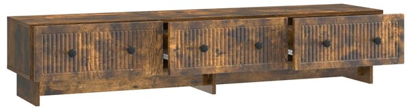 TV szekrény 147 x 34,5 x 30 cm Füstös Tölgy Szerelt Fa
