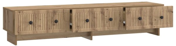 TV szekrény 147 x 34,5 x 30 cm Kézműves Tölgy Szerelt Fa