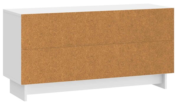 TV szekrény Magasfényű Fehér 99 x 34,5 x 50 cm Szerelt Fa