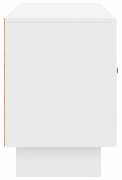 TV szekrény Magasfényű Fehér 99 x 34,5 x 50 cm Szerelt Fa