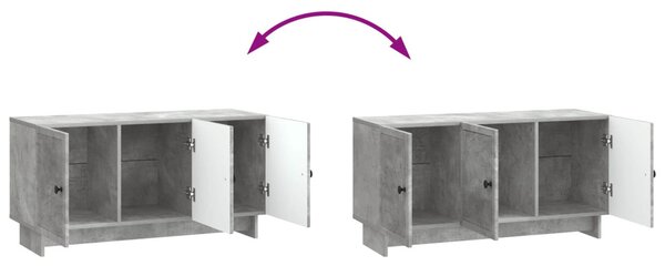 TV szekrény Betonszürke 99 x 34,5 x 50 cm Szerelt Fa