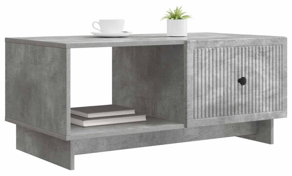 Dohányzóasztal Betonszürke 90 x 50 x 40 cm Szerelt Fa