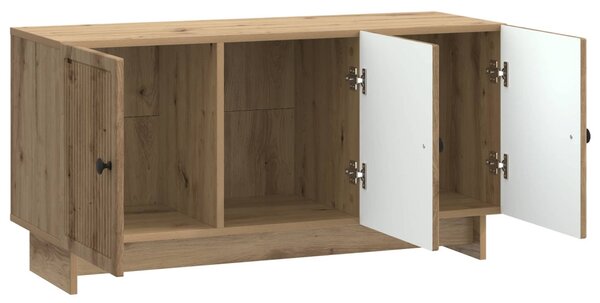 TV szekrény 99 x 34,5 x 50 cm Kézműves Tölgy Szerelt Fa