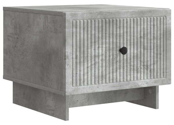 Dohányzóasztal fiókkal Betonszürke 49 x 50 x 40 cm Szerelt Fa