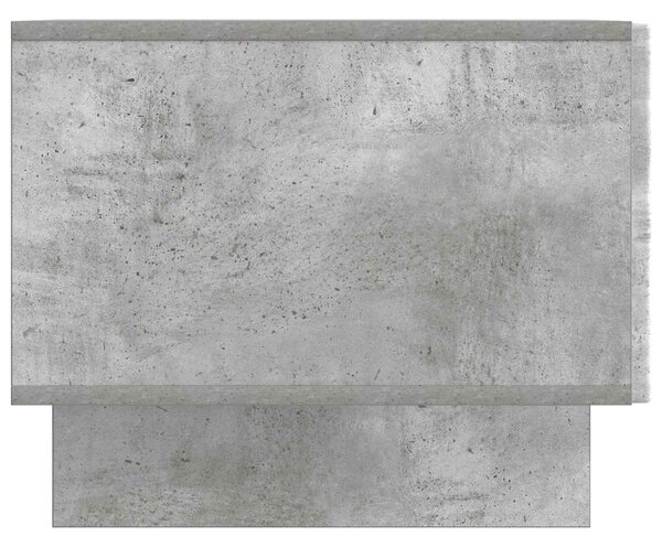 Dohányzóasztal fiókkal Betonszürke 49 x 50 x 40 cm Szerelt Fa