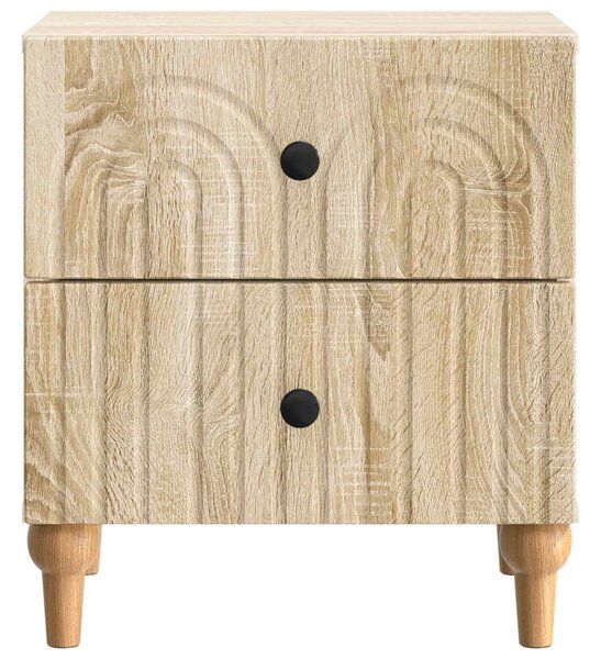 Éjjeliszekrény 2 db Sonoma Tölgy 43 x 34,5 x 48 cm Szerelt Fa