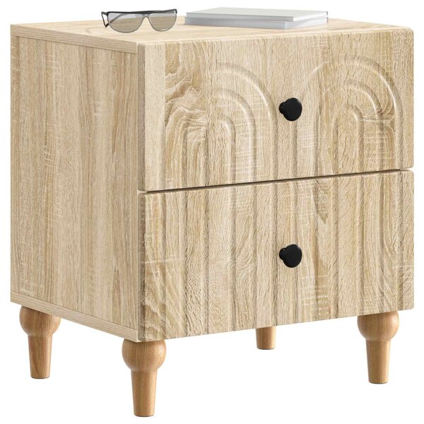 Éjjeliszekrény 2 db Sonoma Tölgy 43 x 34,5 x 48 cm Szerelt Fa