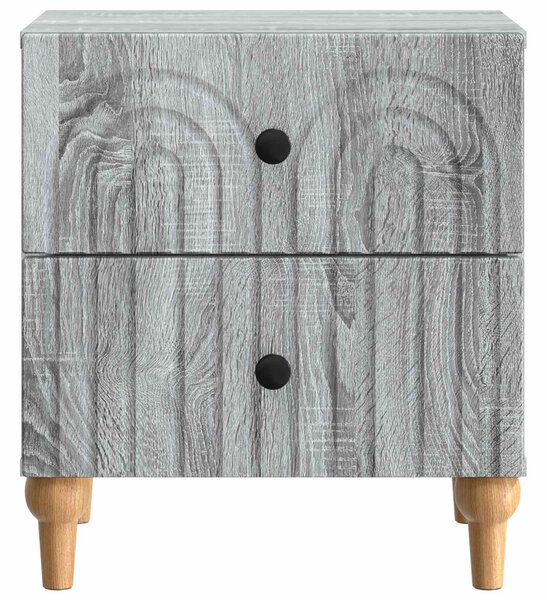 Éjjeliszekrény 2 db Szürke Sonoma 43 x 34,5 x 48 cm Szerelt Fa